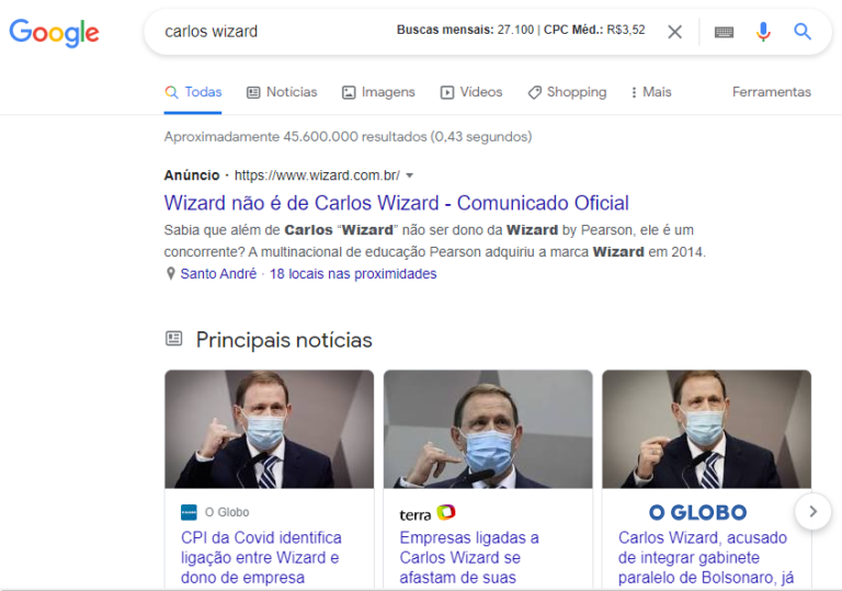google carlos wizard